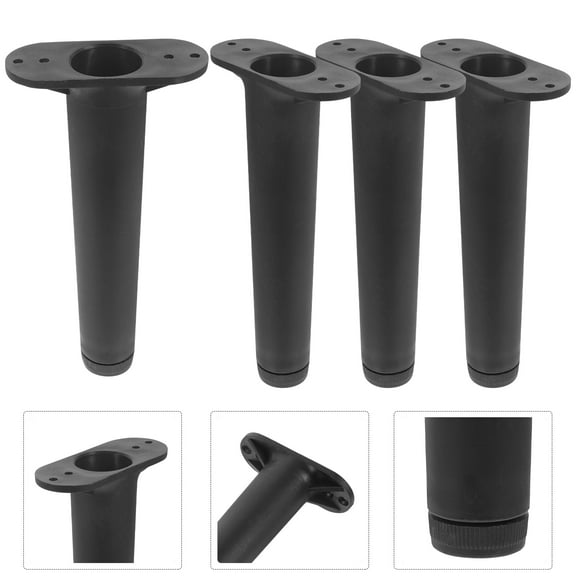 Moluckfu Bed Frame Legs Plastic Steel 4Pcs 7.1x3.5x1.5In