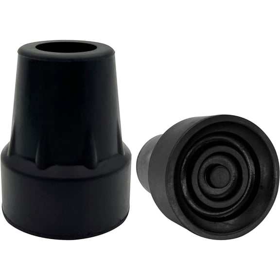 Replacement Cane Tips, 3/4 Inch, Black