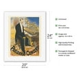 thumbnail image 2 of Harry Fragson Parisiana-Concert - Vintage Music Poster by Emile Tabouret c.1900 - Fine Art Rolled Canvas Print 16in x 20in, 2 of 4