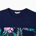thumbnail image 3 of PatPat Family Matching Floral Panel Tee and Flower Pattern Ruffle Hem Strap Dress Sets, 3 of 4