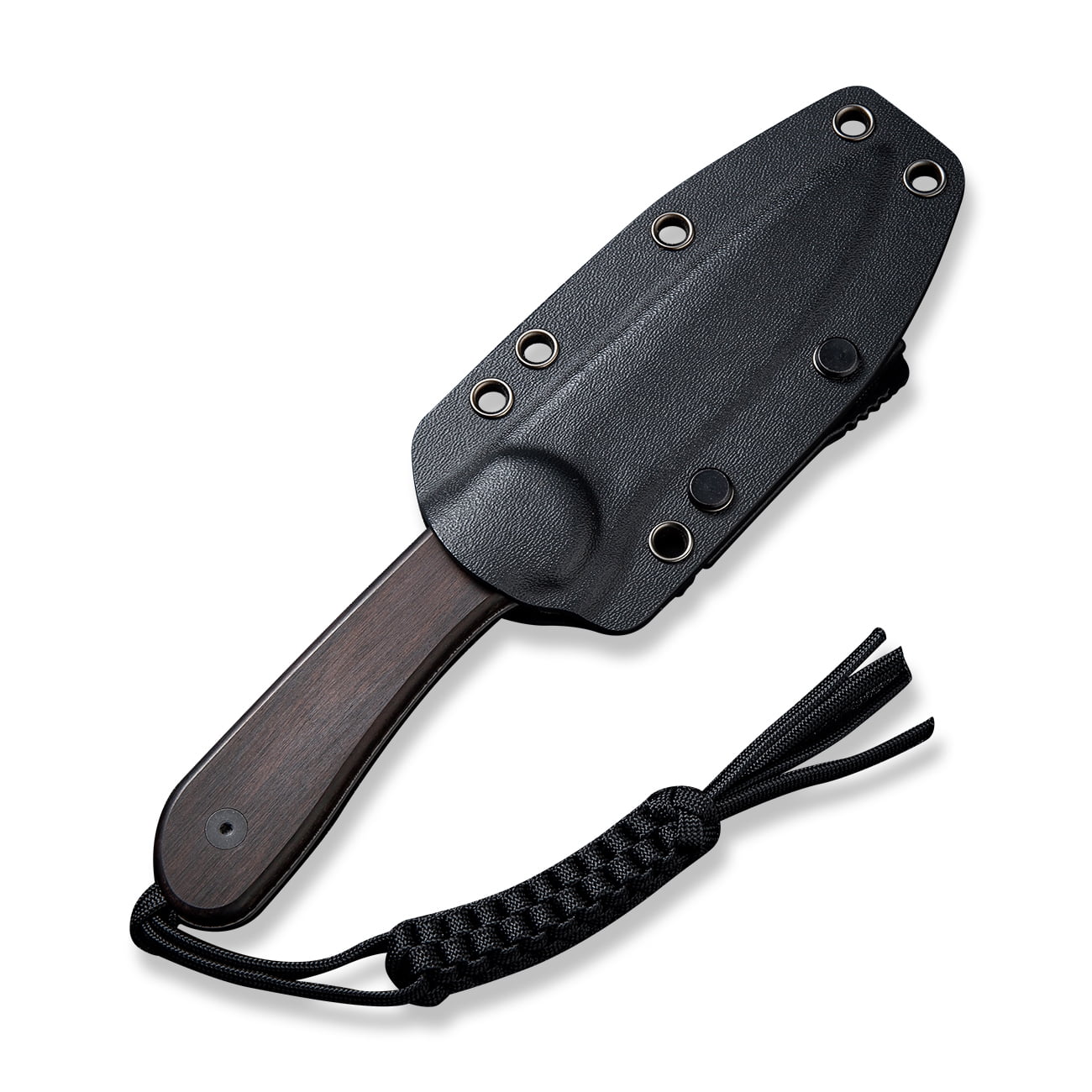 CIVIVI Knives Elementum Fixed Blade C2105-DS1 Damascus & Black Ebony Wood Pocket Knife