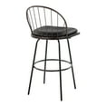 thumbnail image 4 of LumiSource Brown Riley Claire 30" Fixed-Height Barstool - Set of 2, 4 of 4