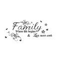 thumbnail image 2 of Hbdhejl Hotart Family Beautiful Flower Wall Stickers Home Words Wall Sticker, 2 of 9