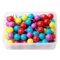 thumbnail image 5 of Sewing Pins 100pcs/Box 10MM DIY Colorful Sewing Set Plastic Big Ball Head Straight Clothing Accessories Needle for Craft Decoration Dressmaker Quilting, 5 of 6