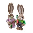 thumbnail image 4 of tamizeot Statues de Lapin Mignonnes et Vives Figurines de Lapin de Pâques Décorations Intérieures Ornements de Jardin Réalistes Belles Significations Style B, 4 of 6