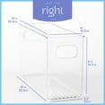 thumbnail image 2 of primebox Plastic Food Storage 6 Pack Clear Container Bin with Handles for Organizing Kitchen, Pantry, Refrigerator, Freezer, Pantry, Cabinet, Closet, Bathroom. 10”x4”x6”, 2 of 7