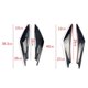 thumbnail image 3 of Divisor de labios de parachoques delantero Universal Yuxing paquete de 4 aletas suaves color negro, 3 of 5