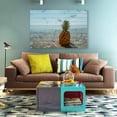 thumbnail image 2 of IDEA4WALL Coastal Canvas Wall Art Pineapple in the Sea on the Beach Painting Artwork for Home Prints Framed - 24x36 inches, 2 of 4