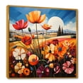 thumbnail image 2 of Designart "Harmonious Field Of Abstract Blooms I" Meadow Floater Framed Canvas Art Print, 2 of 5