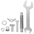 thumbnail image 1 of LIFKOME Patio Heater Accessories 1Set Hardware Set for Heater Outdoor Use Silver Tower Shape Garden, 1 of 8