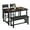 black, variant on Towallmark Dining Table Set for 4, Kitchen Table with Upholstered Bench and 2 Chairs, Kitchen Table and Chairs Set for Small Space, Apartment, Home, Easy Assembly, Marble White