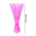thumbnail image 2 of HongHeng Wide Assorted Bright Colors Smoothie Straws, Fat Plastic Disposable Drinking Straws, Pack of 1000, 2 of 5