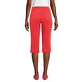 thumbnail image 2 of Lands' End Women's Petite Sport Knit High Rise Elastic Waist Capri Pants, 2 of 3
