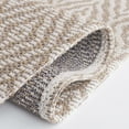thumbnail image 5 of SAFAVIEH Martha Stewart Cotton Diamond Area Rug, Taupe/Cream, 6'7" x 9', 5 of 11