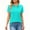 Turquoise, variant on CCRFTGI Womens Golf Shirt Short Sleeve Moisture Wicking Basic Polo Shirts Collared Soft Comfy Pullover Shirts Blue XL