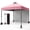 Black peach pink, variant on Kselythan Pop Up Canopy Tent,10x10FT Beach Tent With 1 Sidewall,Portable Commercial Canopy Tent,Outdoor Sun Shade With Vented Top Roller Bag,4 Sandbags,4 Ropes And 8 Tent Stakes For Home Party Event