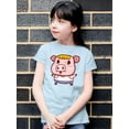 thumbnail image 2 of Surprised Pig T-Shirt Juniors -Image by Shutterstock,  Medium, 2 of 4