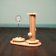Interactive Scratch Post and Activity Center -- The Ultimate Cat Playground S1501