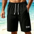 thumbnail image 3 of Mgmyaa Men's Relaxed Fit Drawstring Shorts with Exterior Pockets Elastic Waist Solid Color for Summer Casual Sports, 3 of 8