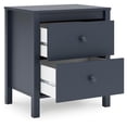 thumbnail image 2 of Signature Design by Ashley Simmenfort 2 Drawer Nightstand, Navy Blue, 2 of 8