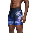 thumbnail image 4 of Men's Under Armour 6-in. Performance Tech Mesh Graphic Boxer Brief Color: Black White Size: M, 4 of 4