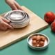 thumbnail image 2 of Juego de 2 platos de acero inoxidable para condimentos de kimchi coreano, ideales para la cocina del hogar., 2 of 7