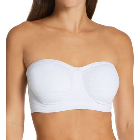 

Women s Rhonda Shear 9682AM Sweetheart Bandeau Underwire Bra (White 1X)