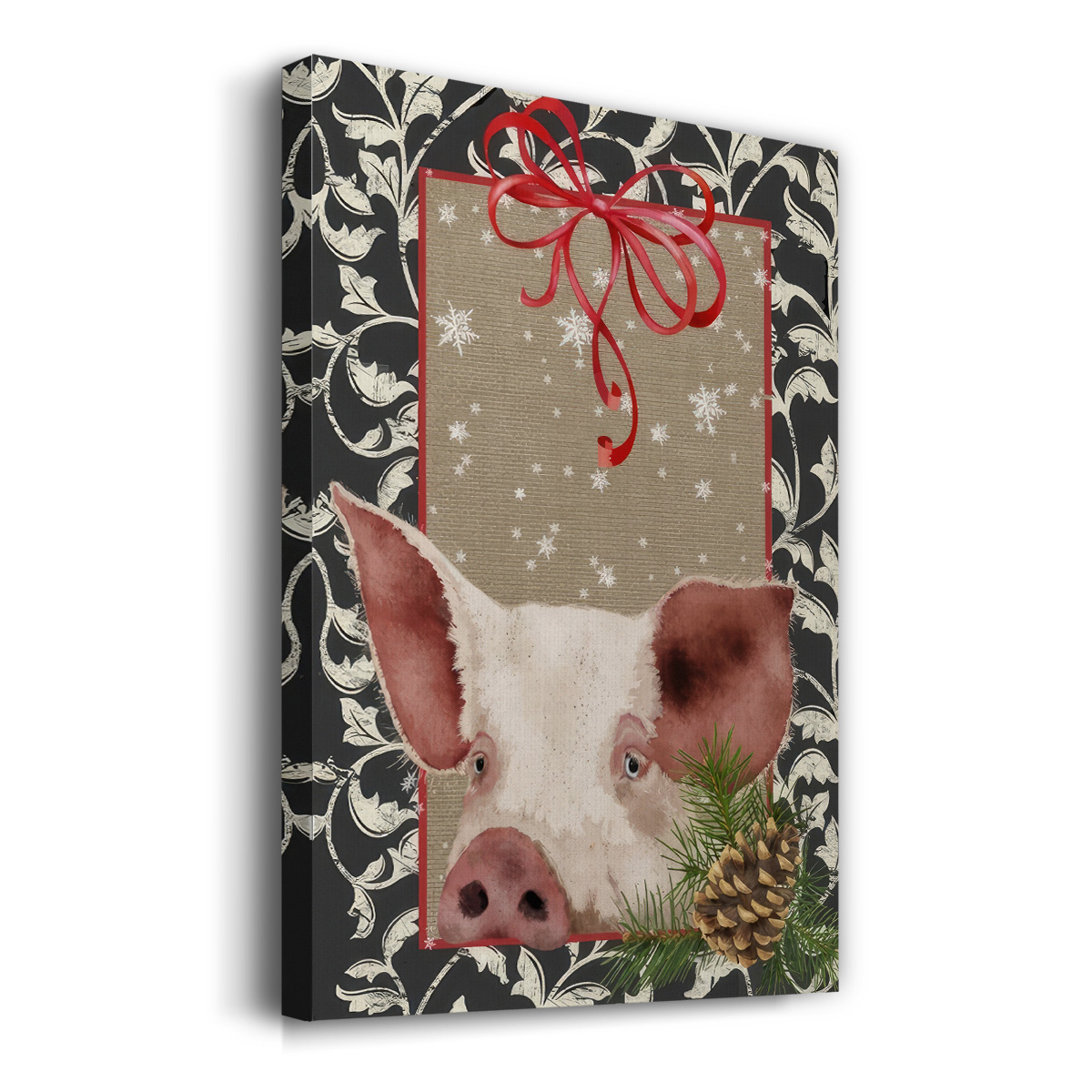 County Christmas Farm II- Gallery Wrapped Canvas