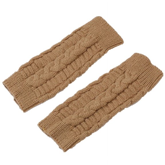 Ruanlalo Gloves,1 Pair Unisex Gloves Knitted Fingerless Autumn Winter Korean Style Warm Gloves for Riding
