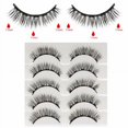 Cosprof Eyelashes 5 Pairs Kit with Eyeliner Reusable