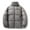 07Gray, variant on Hueook Puffer Jacket Womens Winter Jackets for Women Solid Color Double Pocket Zipper Stand Up Collar Long Sleeved Casual Fashion Parkas Gray XS