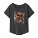 thumbnail image 2 of Camiseta de Mujer con Cuello Redondo.Camiseta Básica Cómoda, Transpirable Y Suave para Acampar. SG, 2 of 7