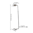 thumbnail image 4 of JONATHAN Y Cotys 66" MidCentury Industrial Metal Adjustable Pharmacy LED Floor Lamp, Oil Rubbed Bronze, 4 of 8