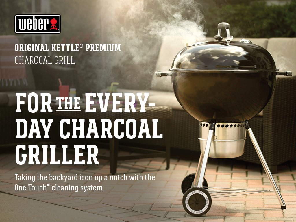 Weber Original Kettle Premium 22" Black Charcoal Grill - image 3 of 12