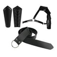 thumbnail image 3 of Accesorios de disfraz de caballero Medieval para hombre, conjunto clásico de cinturón de cuero PU, Cosplay de Anime, estilo Vintage, Retro, caballero, Solo Hombro Sunnimix Traje medieval, 3 of 8