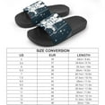 thumbnail image 2 of GZHJMY Stylish Slides for Women Men, Astronaut with American Flag Stands on Moon Soft Flexible Slip-on Sandals Slippers, 2 of 7