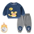 thumbnail image 3 of Esaierr 6 Months-3 Years Boys Girls 2PCS Sweatshirt Set for Newborn Baby,Fall Winter Sweatsuit Tops Sweat Pants,Long Sleeve Pullover Two Piece Set, 3 of 8