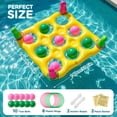 thumbnail image 6 of Livhil Pool Games Inflatable Pool Toys Tic Tac Toe Game, Floating Pool Game for Adults and Kids, Pool Party Supplies for Summer Pool Party, Yellow, 6 of 9
