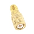 thumbnail image 2 of "Premium Brass R410A AC Hose Adapter - 1/4" Male SAE to 5/16" Female SAE Connector for Mini Split Systems"  

"High Pressure HVAC Coupling - 1/4" Male to 5/16" Female SAE Thread Adapter for R410A, 2 of 6