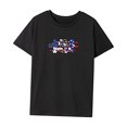 thumbnail image 3 of Camiseta para mujer, camiseta transpirable de verano con cuello redondo para caminar, viaje, uso diario XL, 3 of 7