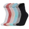 thumbnail image 3 of Xfvqtps Mens Crew Socks Cushioned Absorb Sweat Solid Color Long Tube Socks for Outdoor Cycling Running Sports Socks Light Blue, 3 of 3
