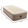 thumbnail image 2 of 18 Inch Elevated Air Mattress with Built-in Electric Pump, Fiber-Tech Durable Air Bed Supports 300lbs, Twin Full Sizes for Indoor Guest Home & Outdoor Camping Use, 2 of 9