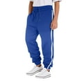 thumbnail image 6 of CUZIBR Boys Cargo Joggers With Elastic Waist Loose Fit Trousers Thick Wool Lined Warm Athletic Sweatpants Casual Pants,Blue,5-6 Years, 6 of 6