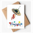 thumbnail image 1 of Universe Alien Monster UFO Wedding Cards Congratulations Greeting Envelopes, 1 of 3