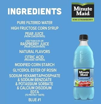 Minute Maid Blue Raspberry, 20 Oz Bottle