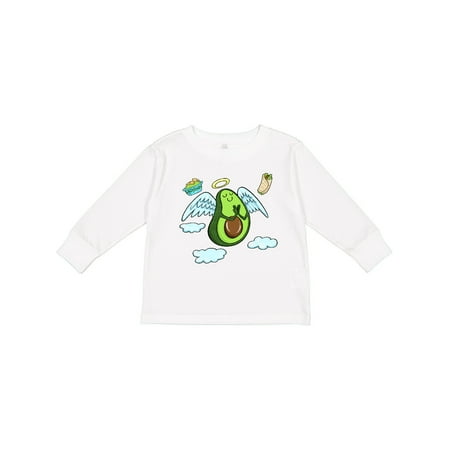 

Inktastic Holy Guacamole Funny and Cute Avocado Gift Toddler Boy or Toddler Girl Long Sleeve T-Shirt