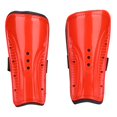 thumbnail image 1 of 1 paire de protège-tibias de football pour adultes et enfants, protection des jambes, rouge, 1 of 4