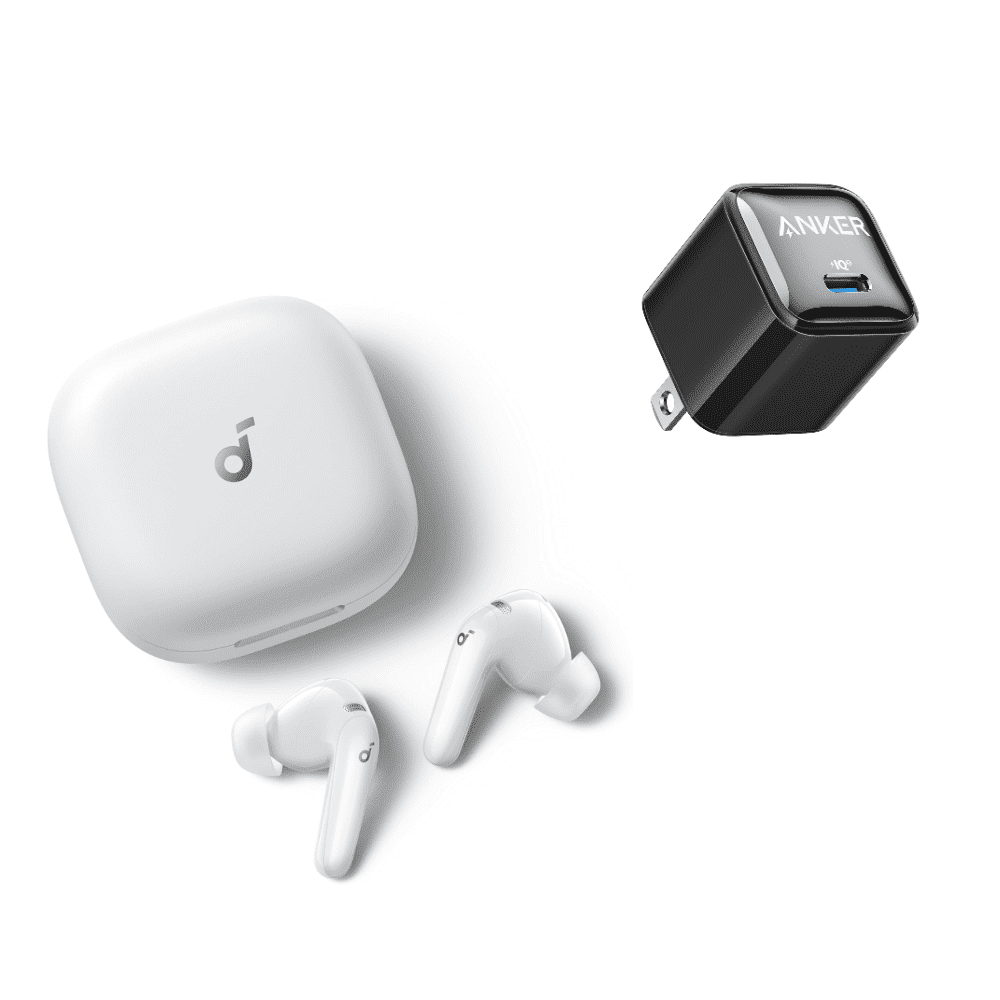 Soundcore AeroFit 2 Pro Wireless Earbuds, Semi-In-Ear ANC, White