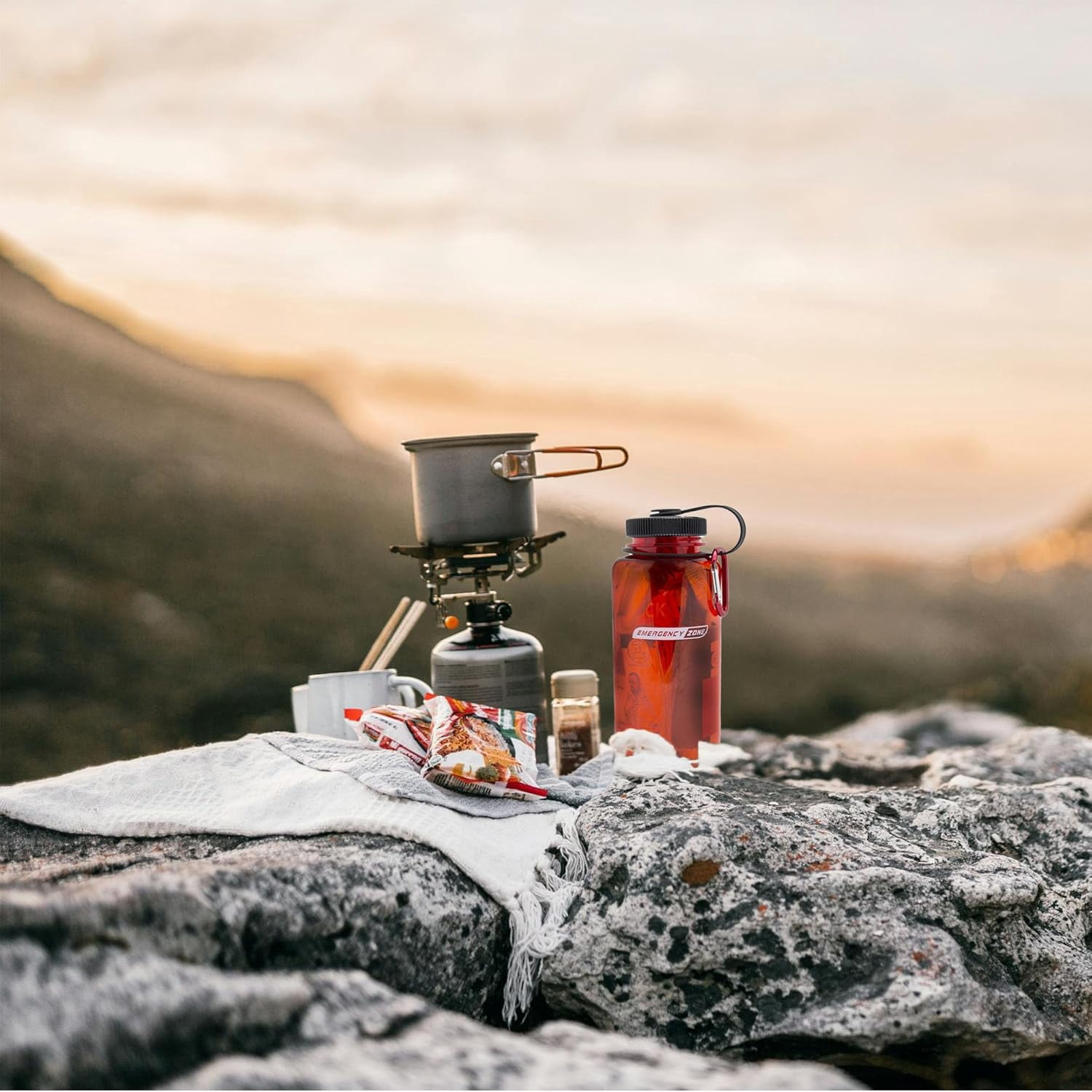 Survival Bottle Kit | Compact Emergency Supplies Kit for Camping Essentials, Office Space, Emergency Car Kit, Hiking & Earthquake Kit - Stay Prepared Anywhere
