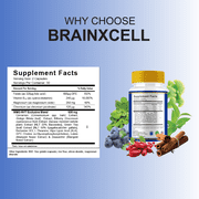 (3 Pack) BrainXCell Premium Nootropic Supplement, Brain X Cell (180 Capsules)
